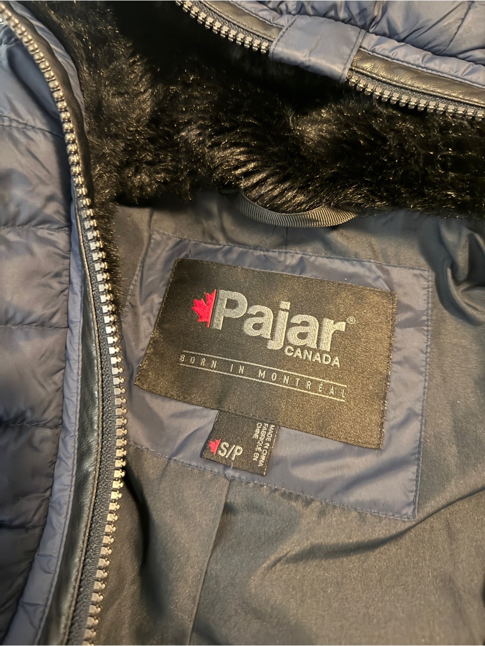 Pajar Navy Quilted Hooded Ski Jacket - Picture 11 of 16